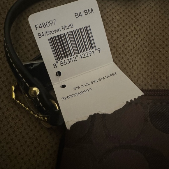 Brown Coach Wristlet - Picture 3 of 6